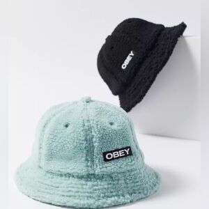 Obey Sherpa  Black Bucket Hat